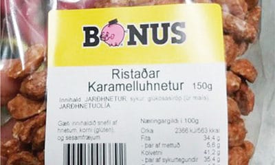 Ristaðar karamelluhnetur