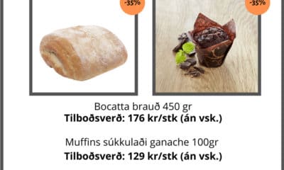 Bocatta brauð og súkkulaðimuffins á vikutilboði hjá Ásbirni