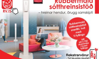 Rubbermaid sótthreinsistöð og RV sótthreinsispritt fyrir yfirborð