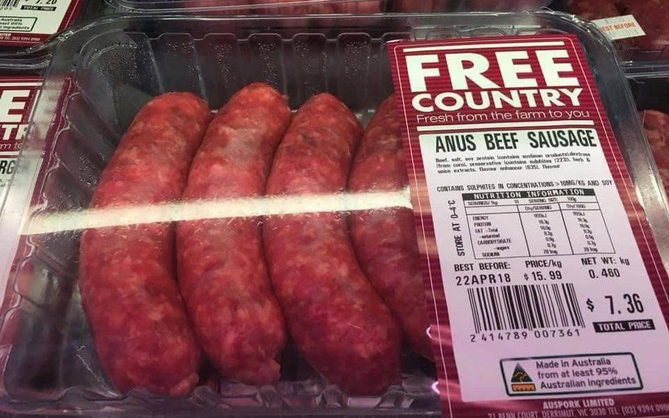 Angus Beef Sausage - Anus Beef Sausage