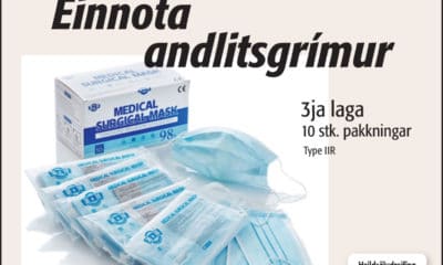 Einnota andlitsgrímur frá Danco