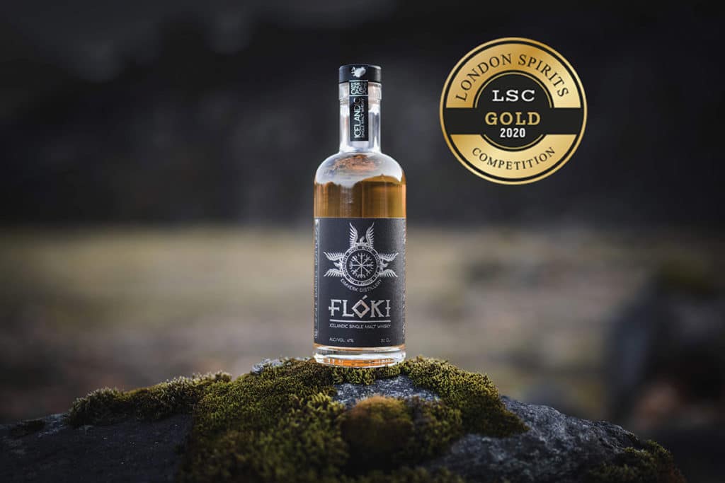 Flóki Single Malt Whisky frá Eimverk Distillery vann gullverðlaun í London Spirits Competition 2020 - Íslenskt viskí vinnur til gullverðlauna í London