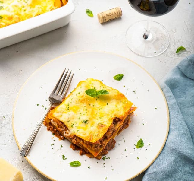 Lúxus lasagna með parmesan bechamel sósu