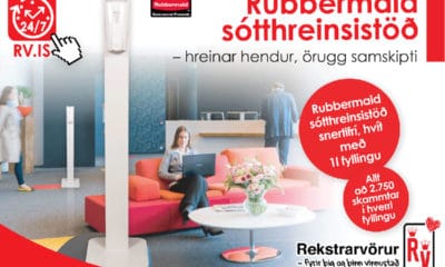 Rubbermaid sótthreinsistöð í baráttunni við COVID-19