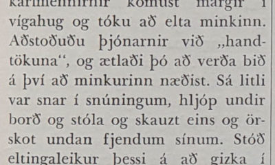 Árið er 1944 - Minkur á Hótel Borg rotaður með brennivínsflösku