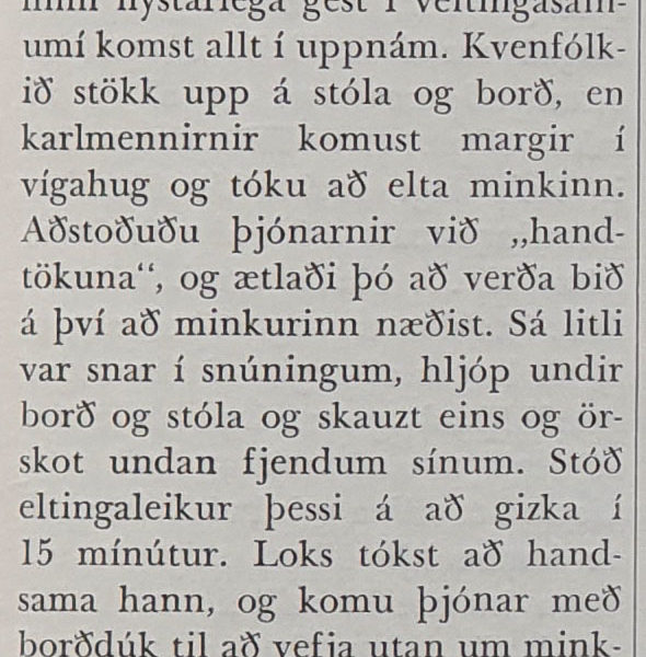 Árið er 1944 - Minkur á Hótel Borg rotaður með brennivínsflösku