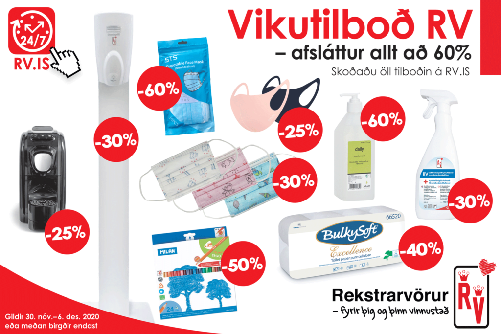 Rekstrarvörur – Vikutilboð 30.nóv. – 6.des.