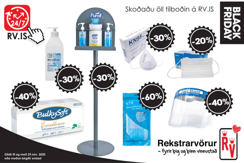 Rekstrarvörur – BLACK FRIDAY tilboð