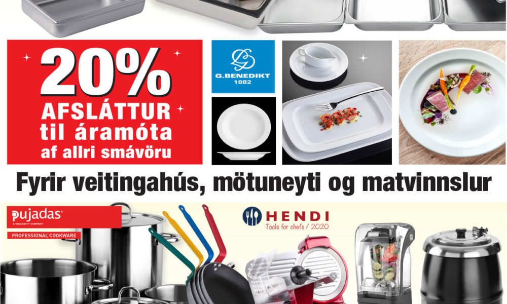 Það er 20% afsláttur á allri smávöru til áramóta