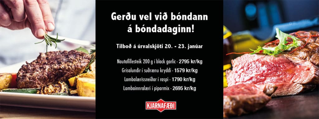 Bóndadagstilboð frá Kjarnafæði