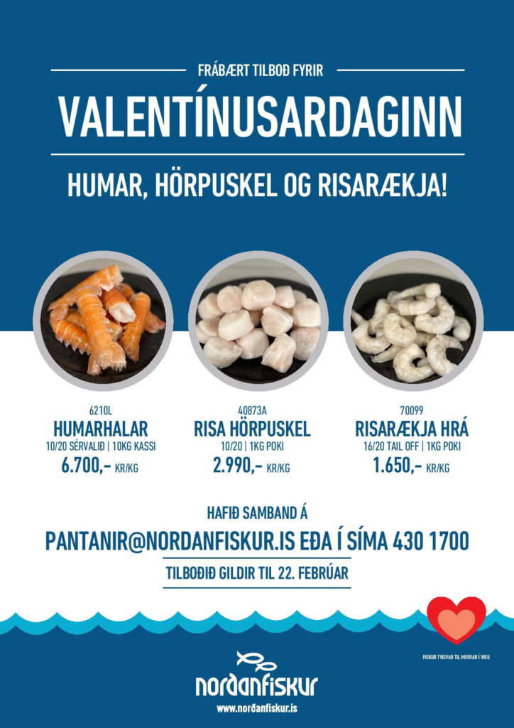 Valentínusartilboð Norðanfisks