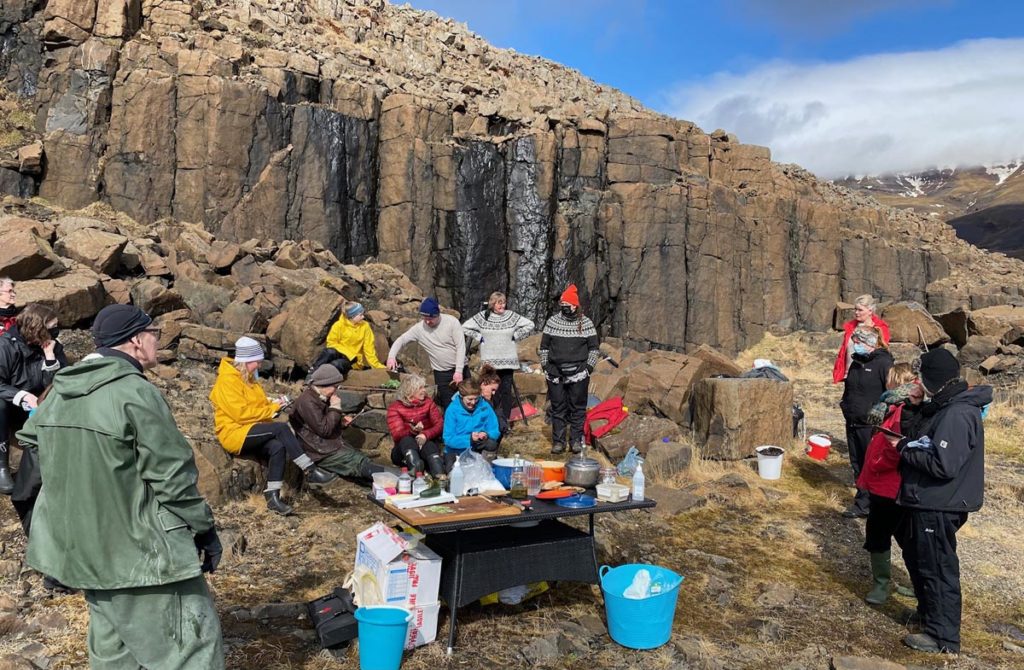 Fjörumó í Hvalfirðinum