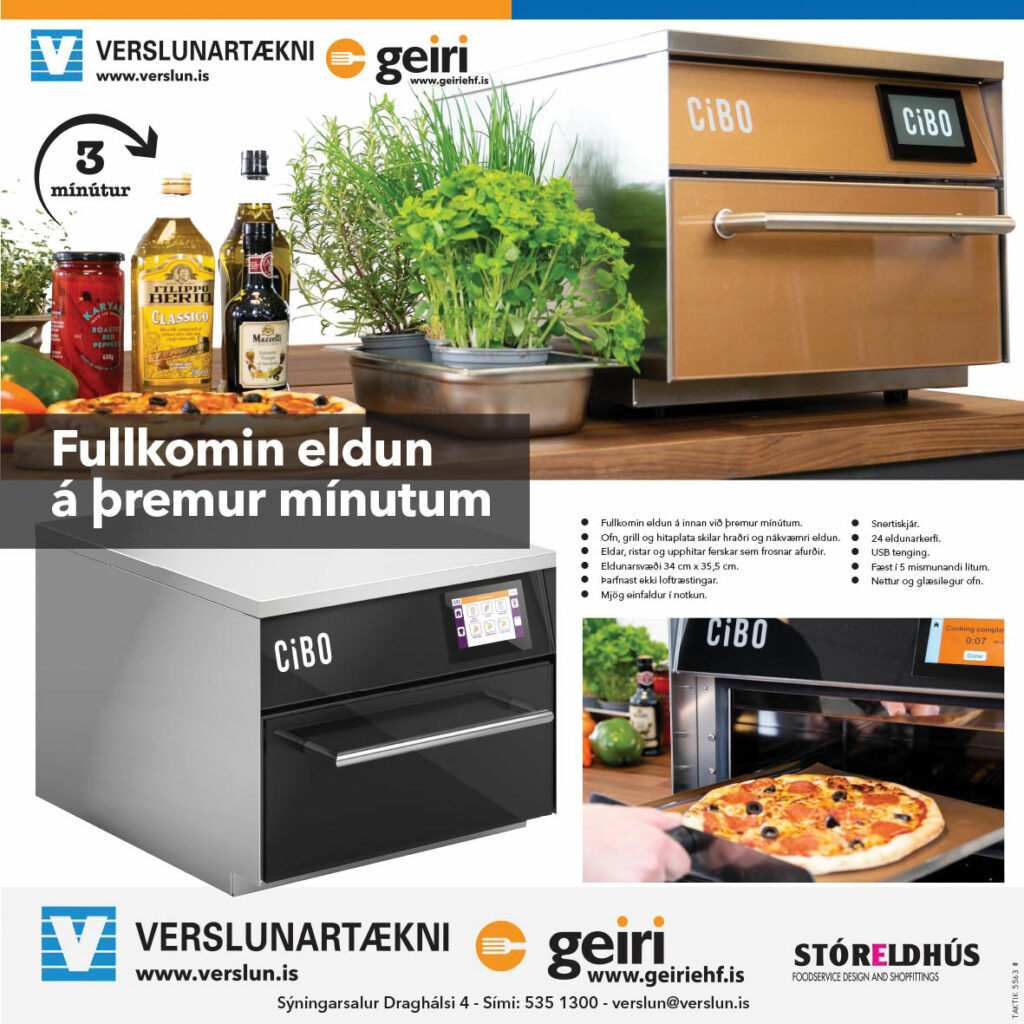 Öflugur ofn  sem tekur lítið pláss en getur aukið þjónustuna hjá þér til muna, fullkomin eldun á innan við 3 mínútum - Ofn - Grill - Hitaplata