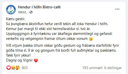 Hendur í höfn Bistro-café