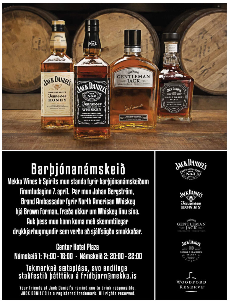 Reykjavík Cocktail Weekend mun Johan Bergström, Brand Ambassador fyrir North American Whiskey hjá Brown Forman