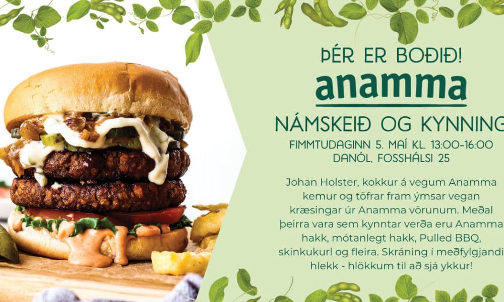 Anamma vegan kynning og námskeið hjá Danól