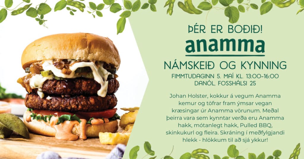 Anamma vegan kynning og námskeið hjá Danól