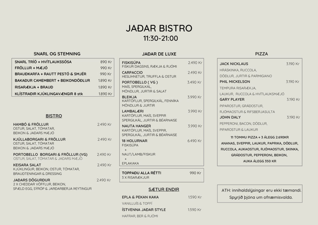 Jaðar Bistro