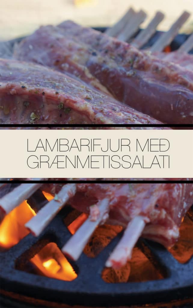 Lambarifjur með grænmetissalati