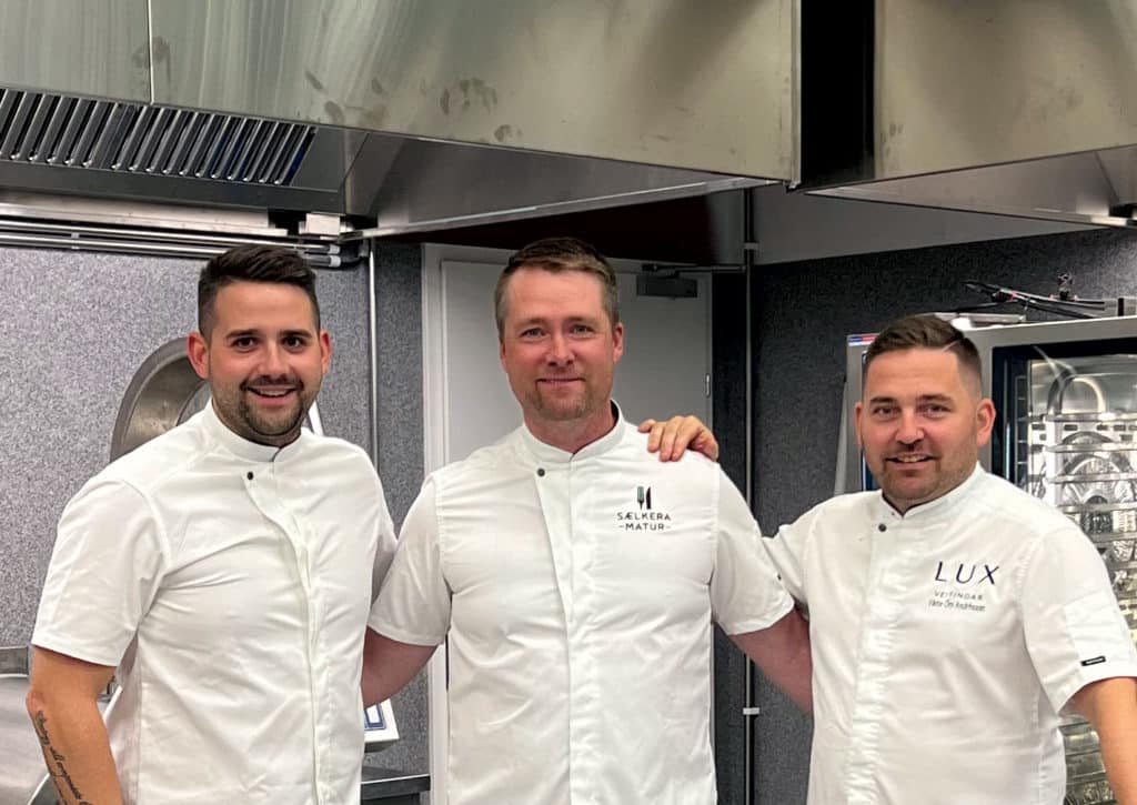 F.v. Hinrik Örn Lárusson, Sigurður Helgason og Viktor Örn Andrésson