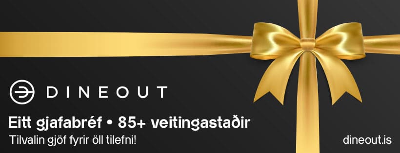 Eitt Gjafabréf 85+ veitingastaðir