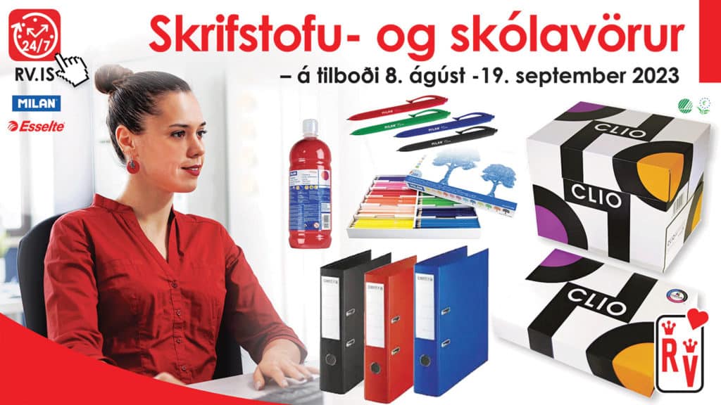 Skrifstofu- og skólavörur á tilboði til 19. september