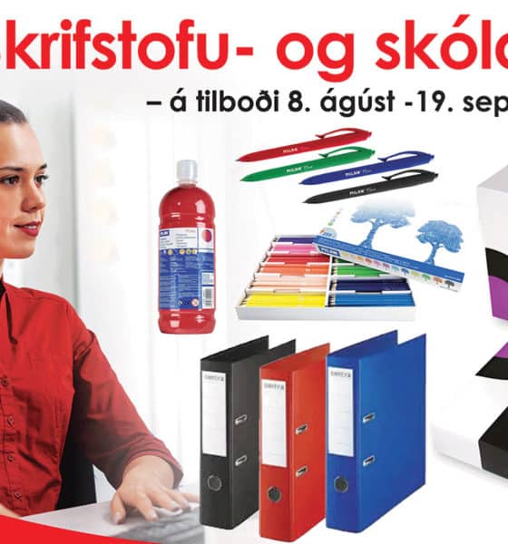 Skrifstofu- og skólavörur á tilboði til 19. september