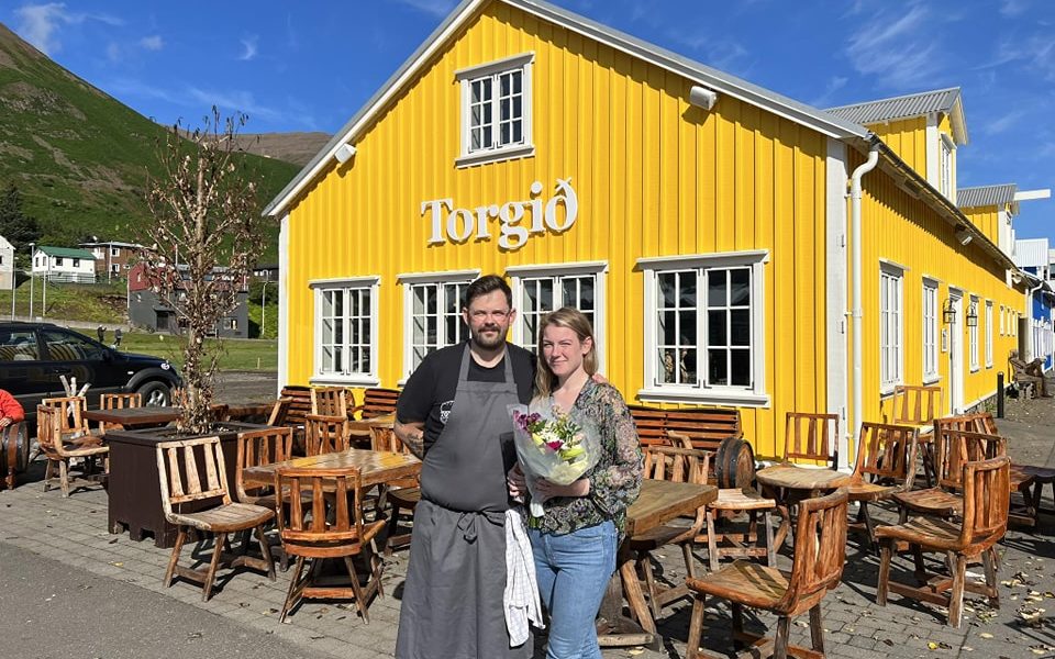 Veitingahjónin á Torginu, Daníel Pétur Baldursson og Auður Ösp Hlíðdal Magnúsdóttir.