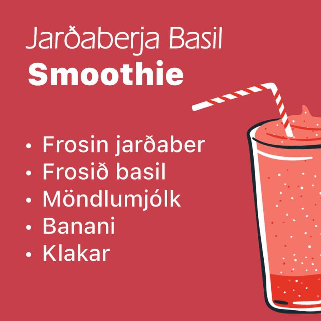 Frosnir ávextir gera ferskan smoothie - Uppskriftir