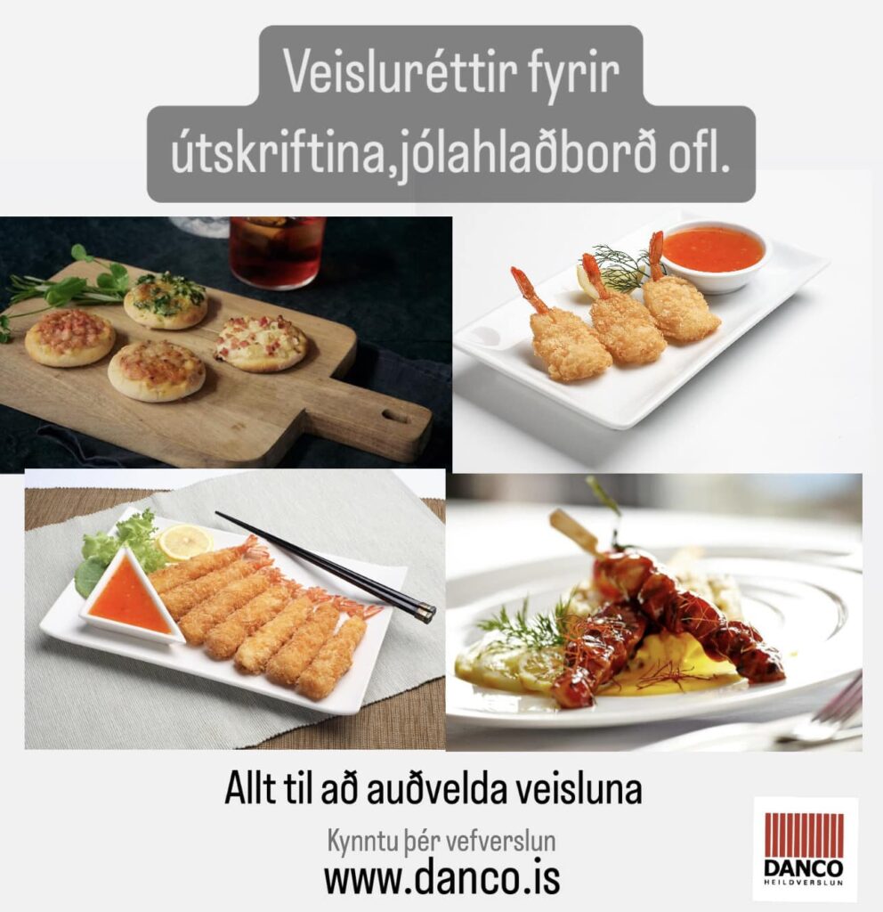 Veisluréttir fyrir útkskriftina og jólahlaðborðið - Danco