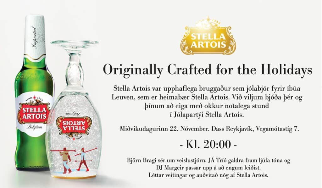 Jólapartý Stella Artois