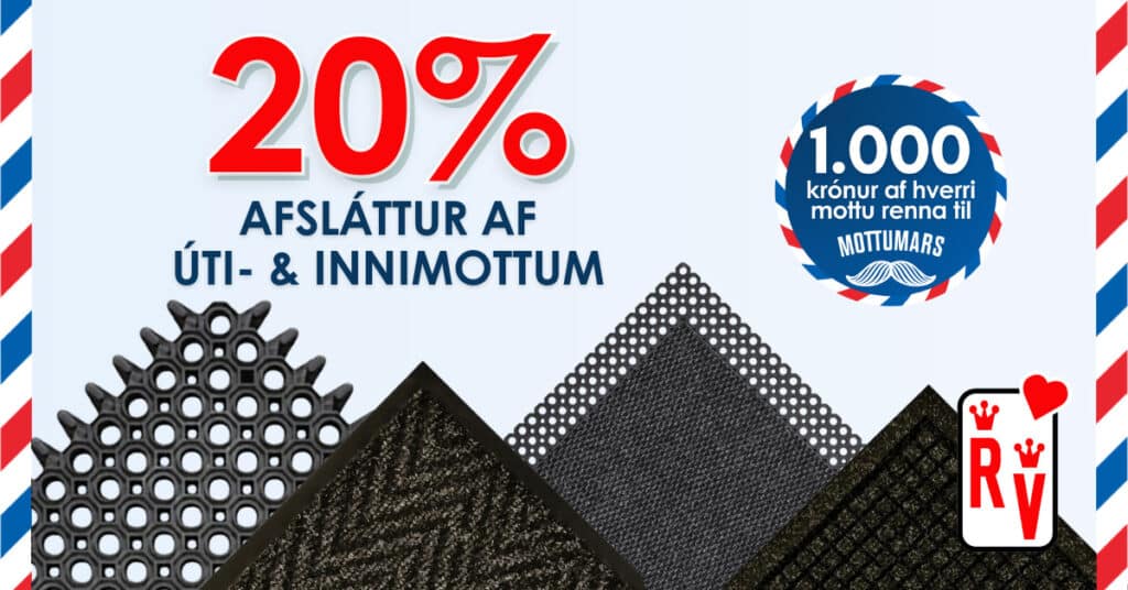 Vill þinn vinnustaður minnka óhreinindi um 80%? - Rekstrarvörur