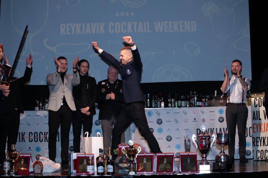 Reykjavík Cocktail Weekend 2024 - Grétar Matthíasson er Íslandsmeistari í kokteilagerð