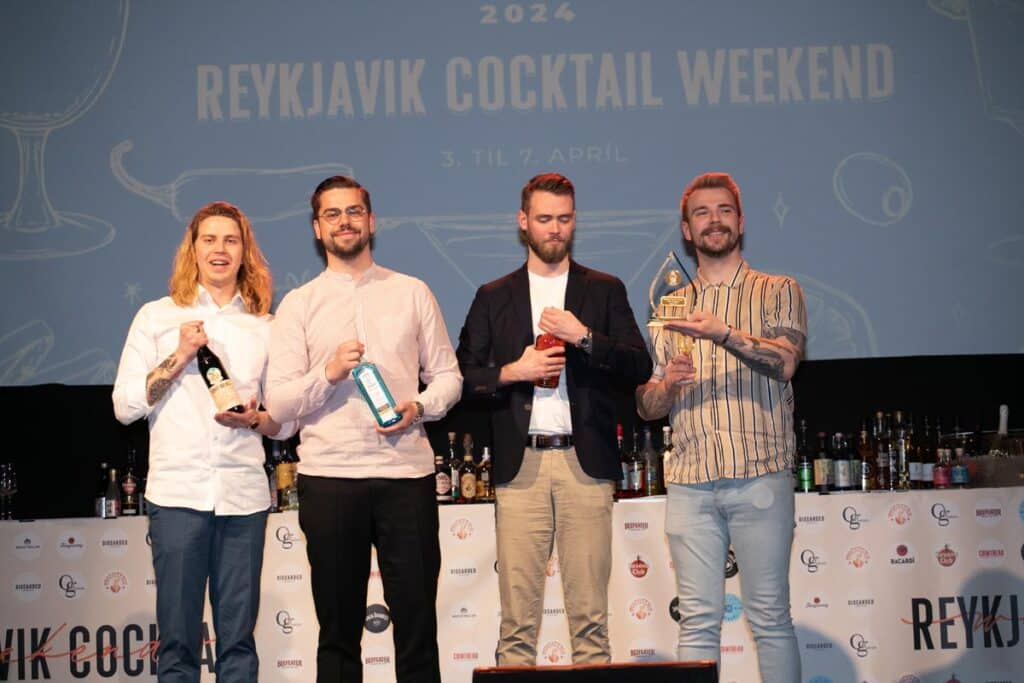 Reykjavík Cocktail Weekend 2024 - Grétar Matthíasson er Íslandsmeistari í kokteilagerð