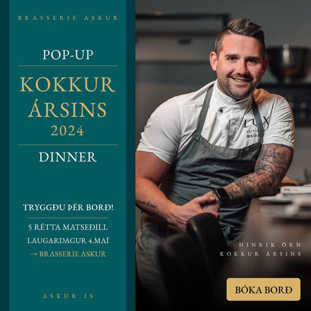 Nýkringdur Kokkur Ársins með Pop-Up á Brasserie Aski