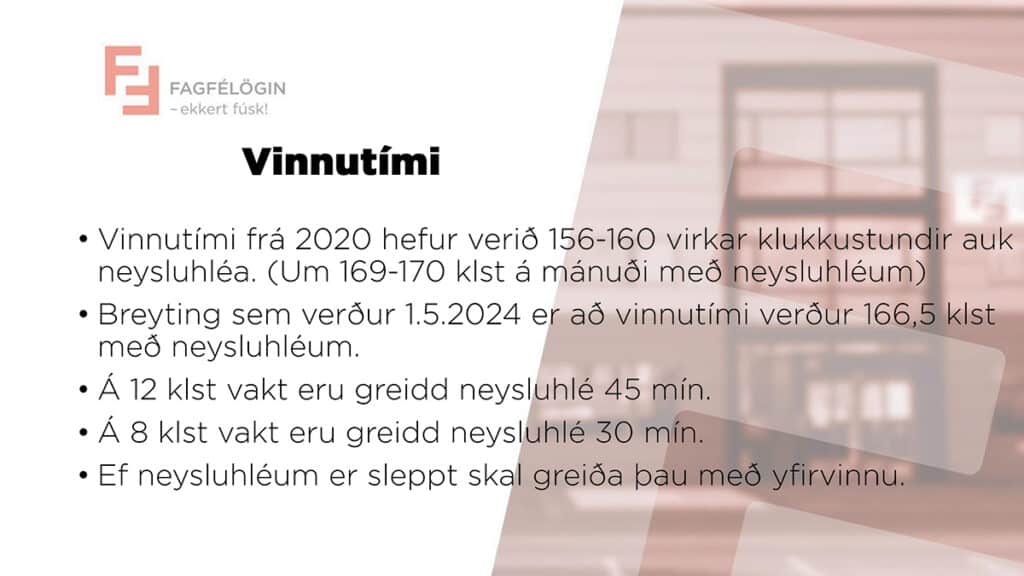 Breytingar á nýju fyrirkomulagi vakta kynntar