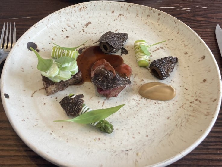 Herdwick Hogget, Mushroom Cream, Asparagus, Morels and Périgord Truffle