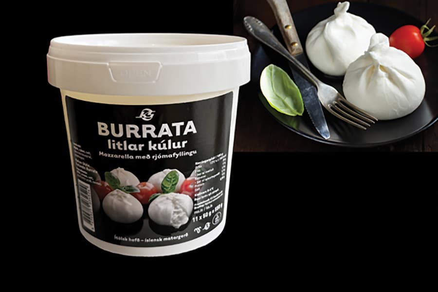 Burrata fæst nú í litlum 50 g kúlum