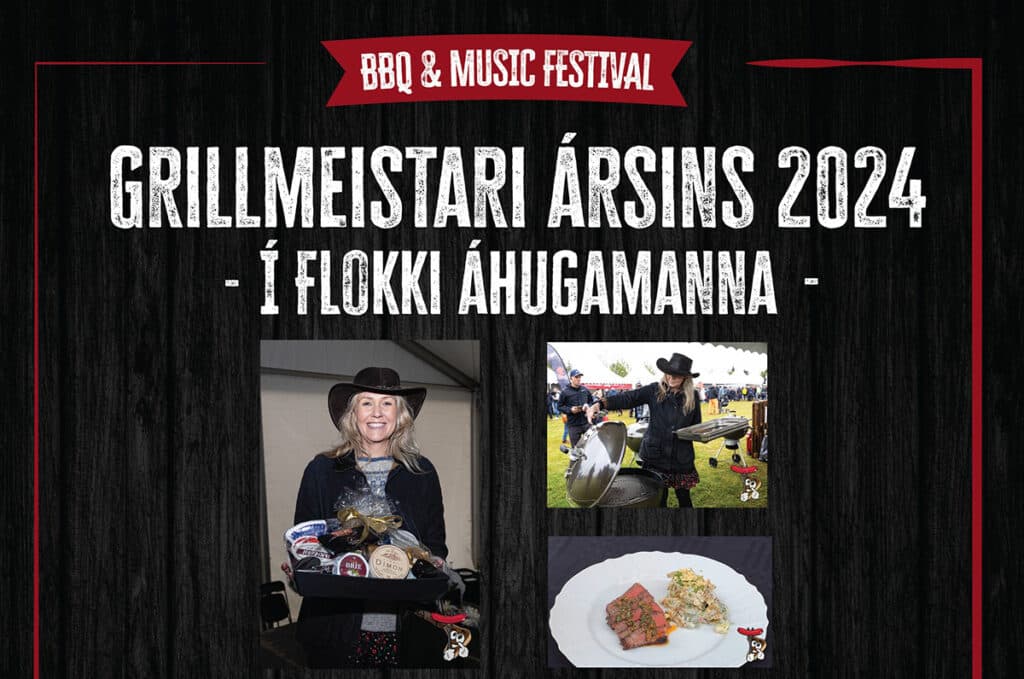 Þessi hrepptu titilinn Grillmeistarar ársins á hátíðinni Kótelettan