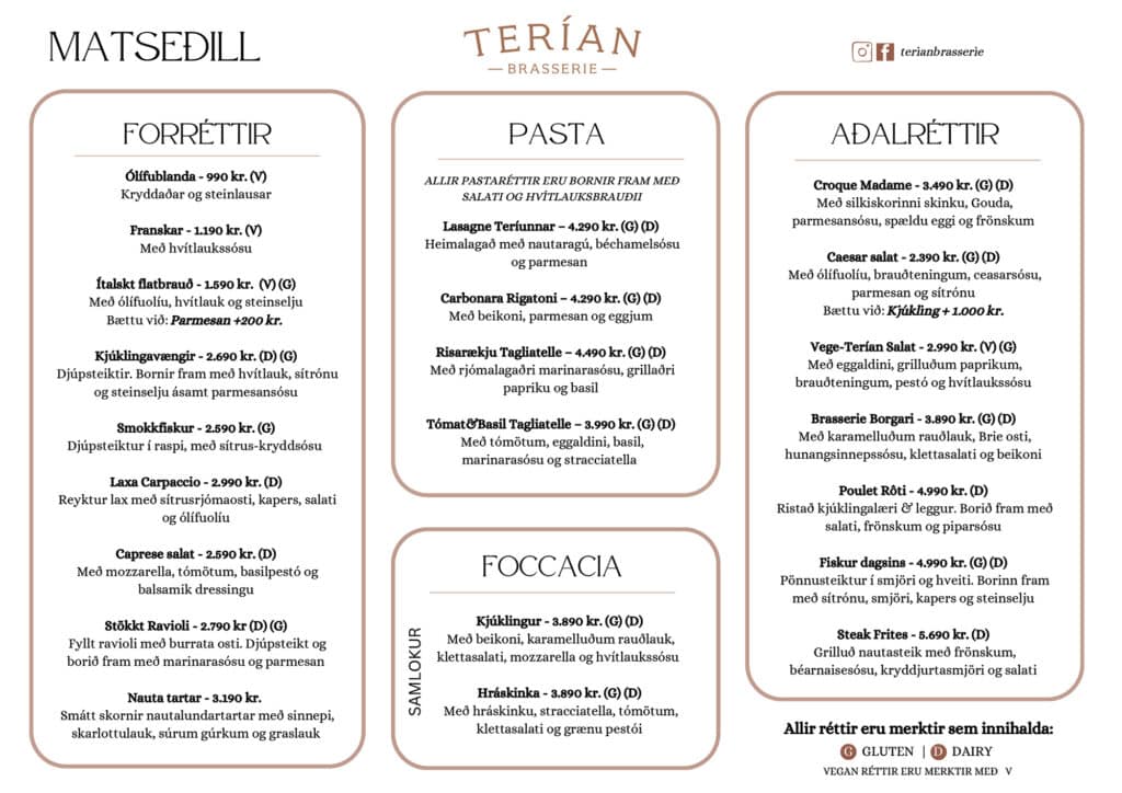 Terían Brasserie - Akureyri