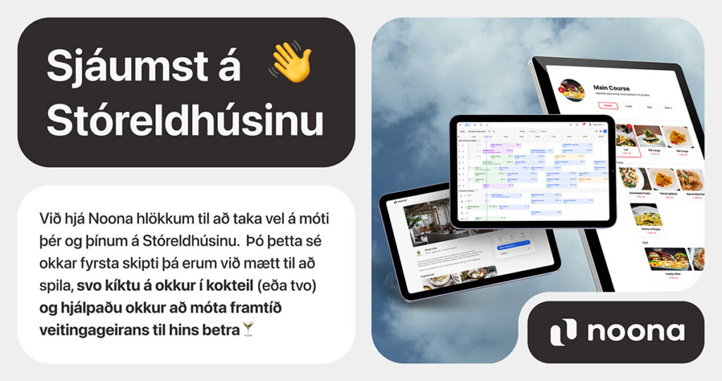 Nýtt borðabókunarkerfi mætir á Stóreldhúsið í fyrsta sinn - Noona