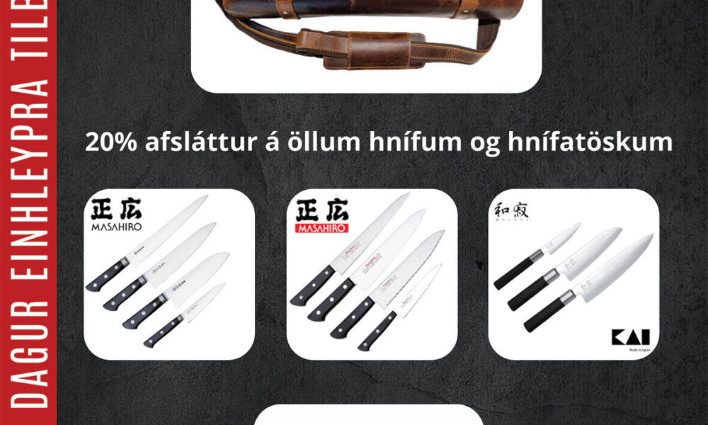 Beittir Hnífar - Dagur einhleypra og við gefum 20% afslátt