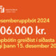 Desemberuppbót árið 2024 - Uppbótin er kr. 106.000