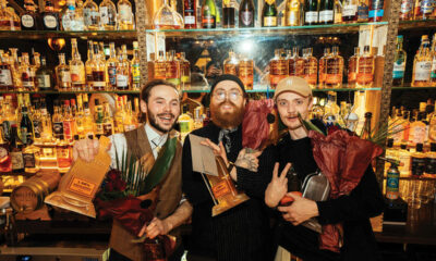 Leó Snæfeld Pálsson sigraði Tipsý og Bulleit kokteilkeppnina með drykknum Pink Pop