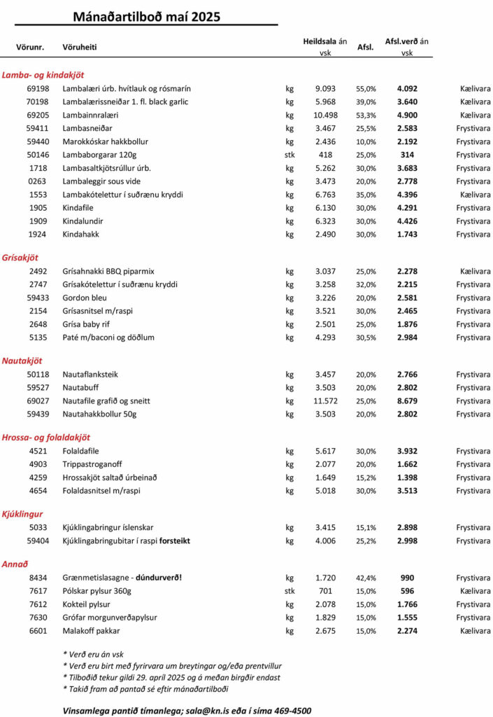 Lambalæri með hvítlauk og rósmarín á hálfvirði – lúxus á frábæru verði - Kjarnafæði