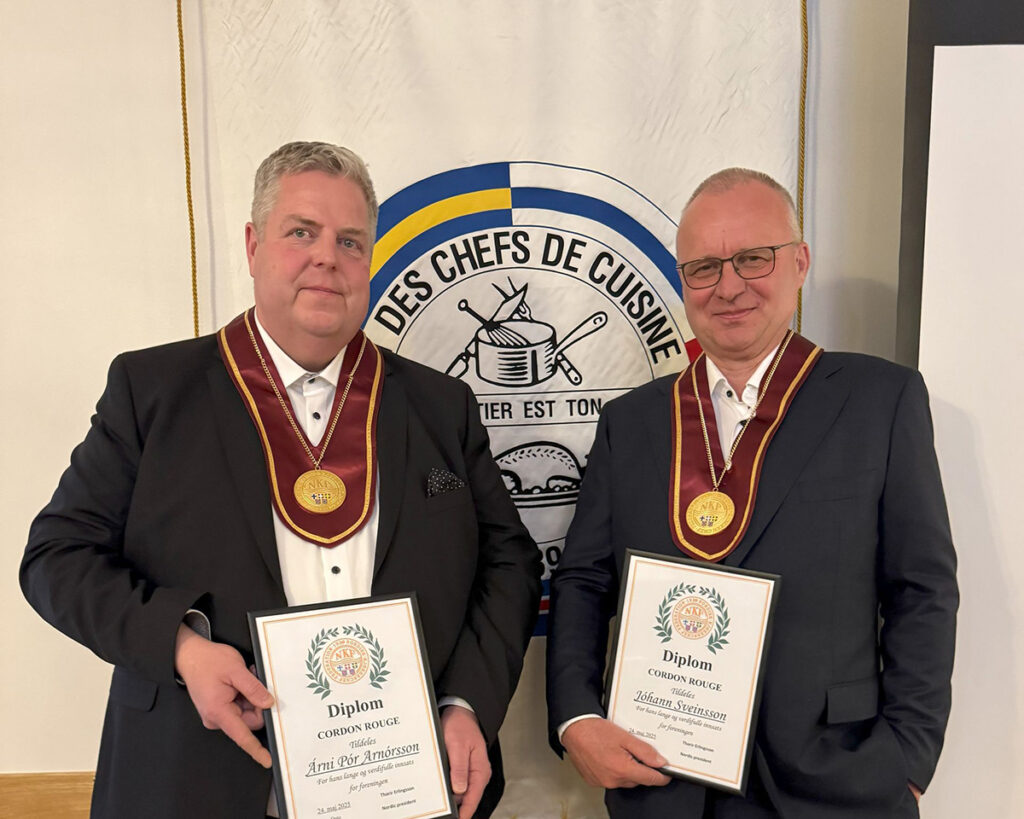 Heiður og viðurkenning: Íslenskir kokkar fá Cordon Rouge orðu í Svíþjóð