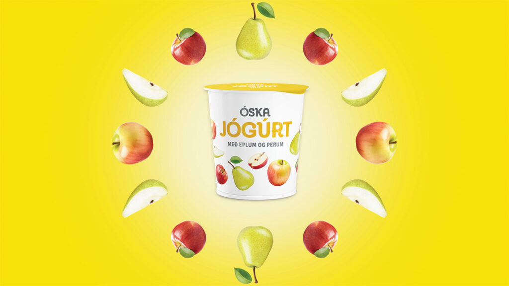 Silkimjúk nýjung frá MS: Óskajógúrt með eplum og perum