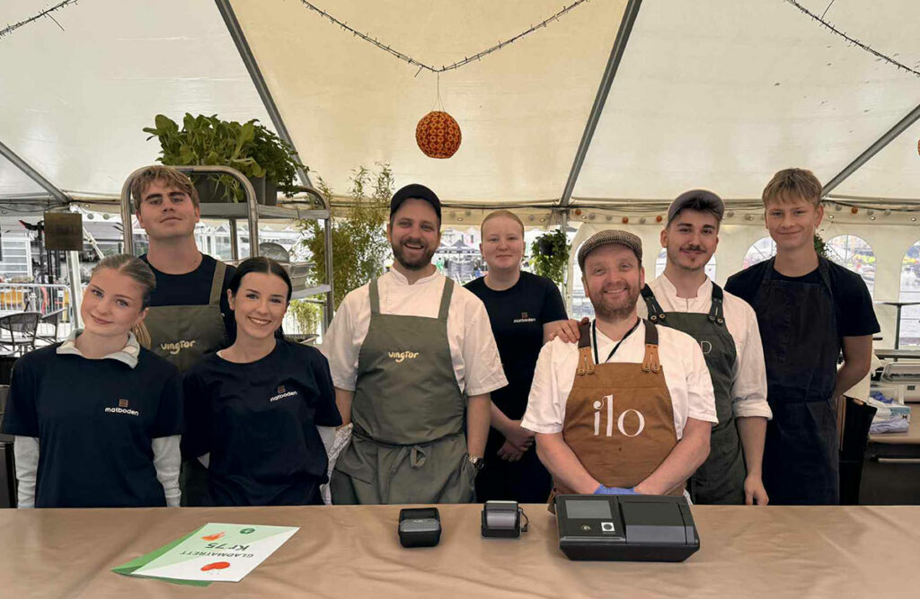 Gladmat - Fjórir toppstaðir undir einu tjaldi – íslenskir matreiðslumeistarar setja svip sinn á matarhátíð í Noregi – Myndir