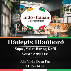 Indo-Italian í Listhúsinu í Laugardal fagnar eins árs afmæli með hátíðarmatseðli