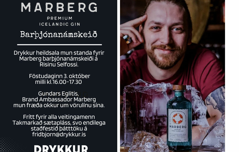 Marberg barþjónanámskeið á Risinu Selfossi - Gundars Eglitis